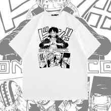 Women Harajuku T-shirt Anime ONE PIECE Luffy Graphic Tshirt