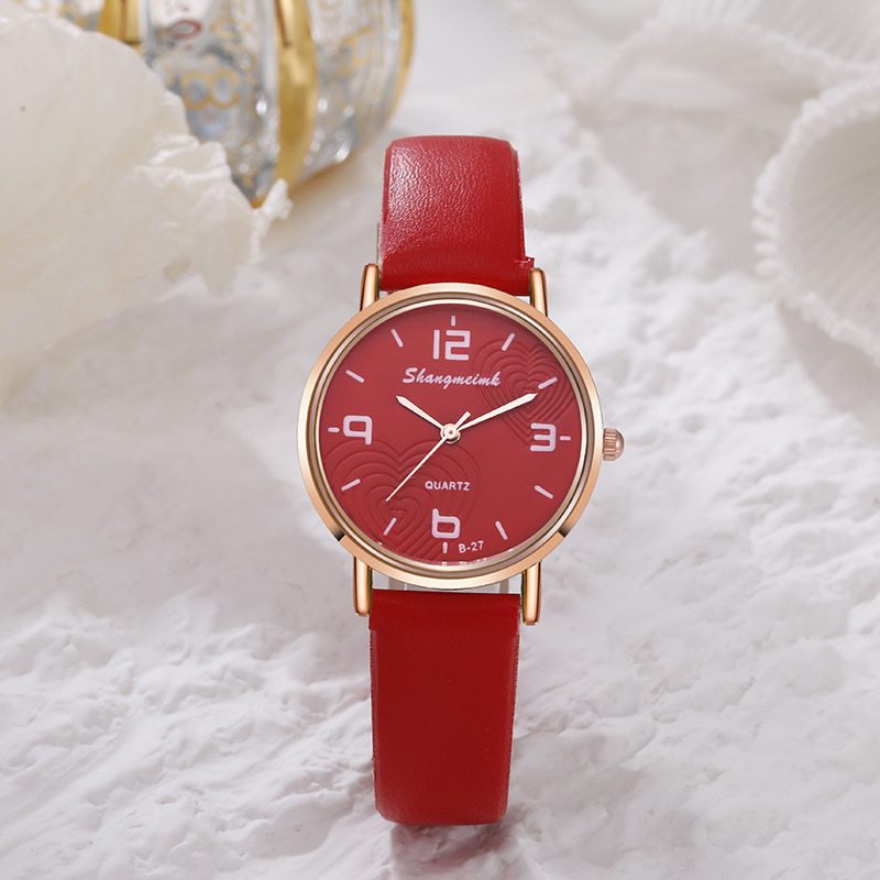 Stile di vita impermeabile nuove donne semplice orologio digitale alla moda Love Belt_voghion.com