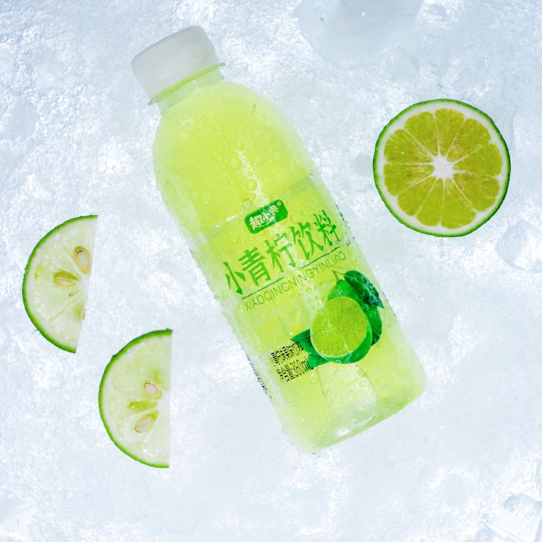 [Small Lime Juice Drink] 360ml*6 Bottles Lime Flavored Beverage, Fruity Thirst-Quenching Sparkling Drink 2