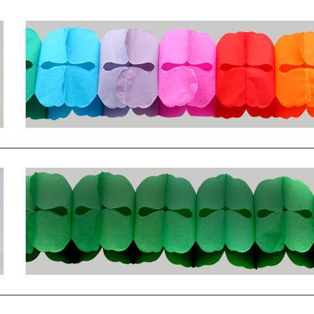 Guirnalda de papel de trébol para decoración de bodas o fiestas