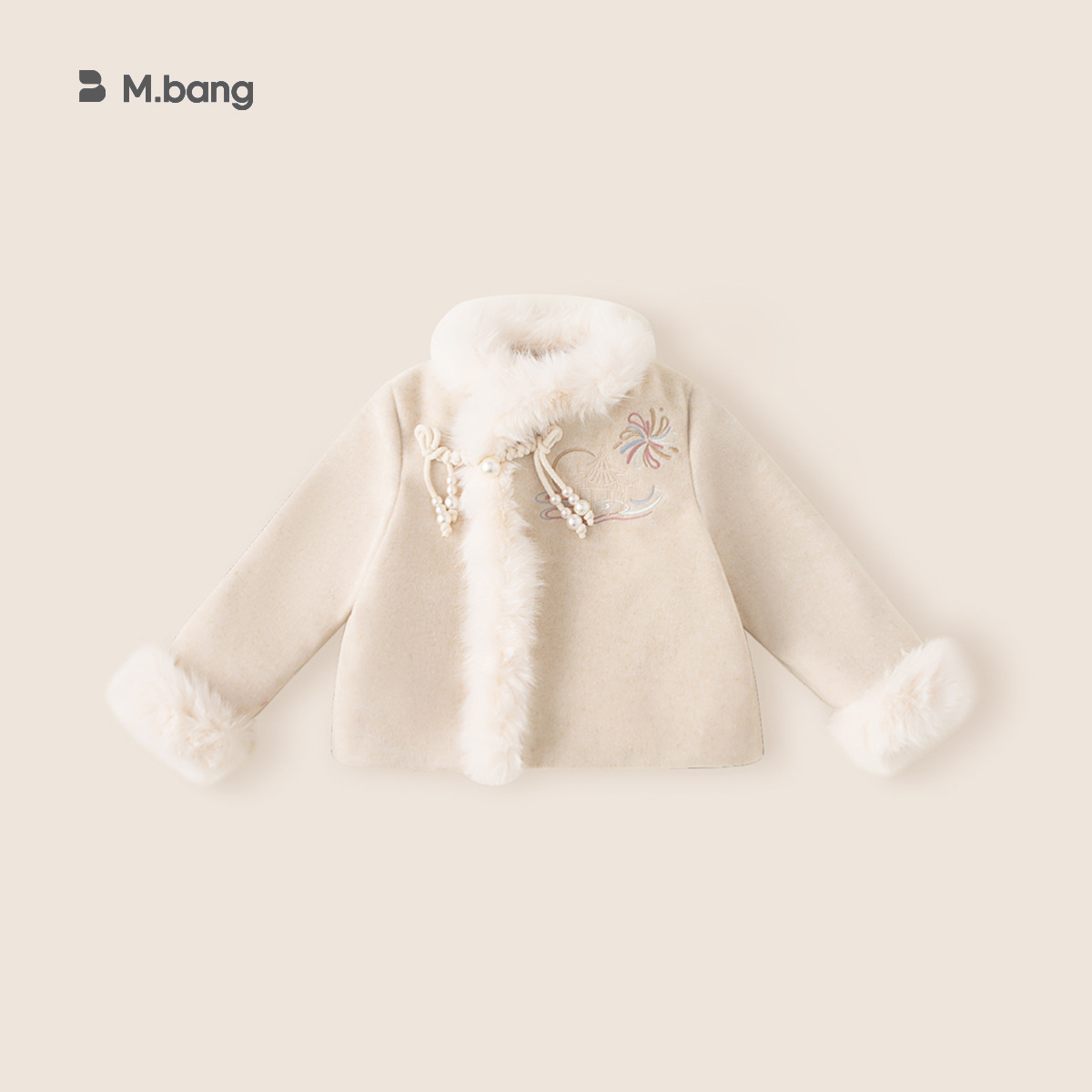 Yubao ropa infantil de niñas chinas estilo de invierno nuevo vestido chino abrigo vestido de Año Nuevo vestido de niña