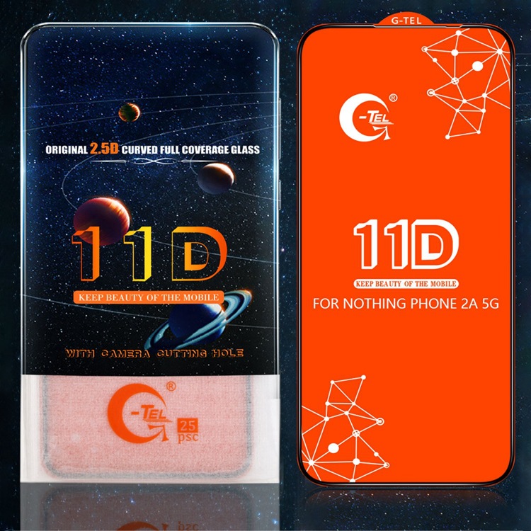 11D直边全屏中铝屏幕保护钢化膜适用于Honor X7d 4G