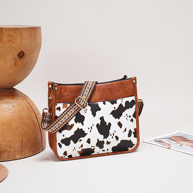 Bags for Women 2025 New Women's Bags Fashion Cow Pattern Shoulder Large Bag Large Capacity Tote Bag Factory Direct Sales