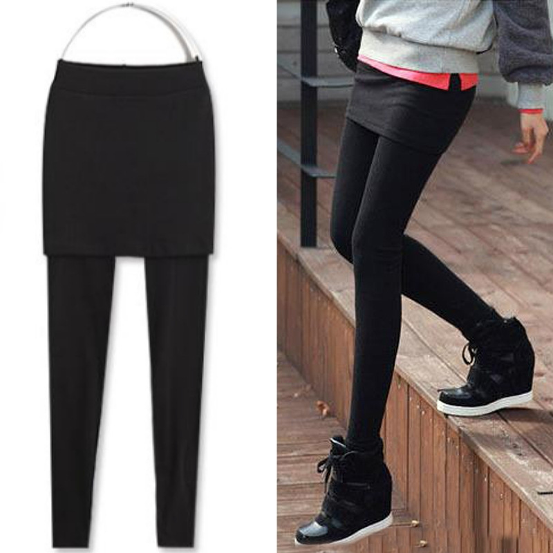 Cross-Border Export Export Autumn and Winter Velvet Fake Two-Piece Bottoming Culottes for Women to Wear as Outerwear, Slimming Look Hip-Hugging Skirt, Close-Fitting Pants Cross-Border Export Export Autumn and Winter Velvet Fake Two-Piece Bottoming Culottes for Women to Wear as Outerwear, Slimming Look Hip-Hugging Skirt, Close-Fitting Pants