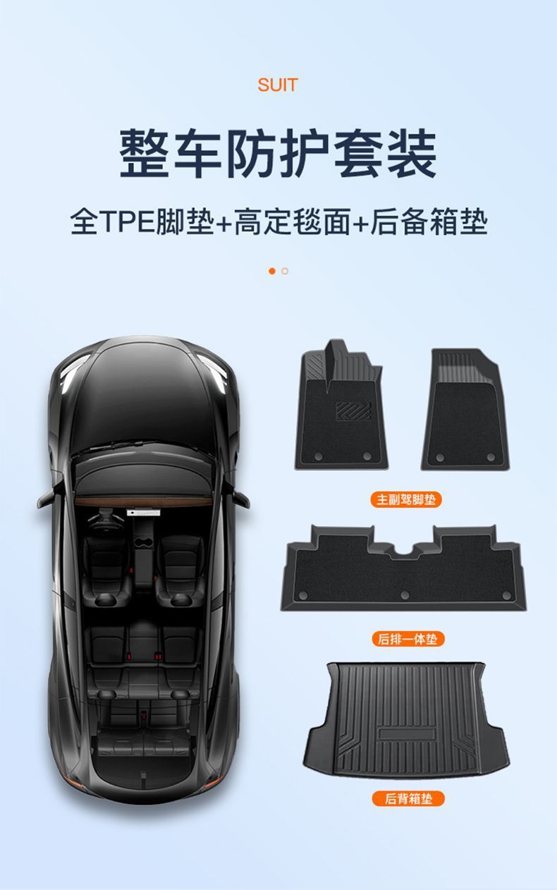 Suitable for 4-generation Emgrand Foot Pad 25 TPE 4-generation Main Driving Single Car Supplies Interior Decoration New