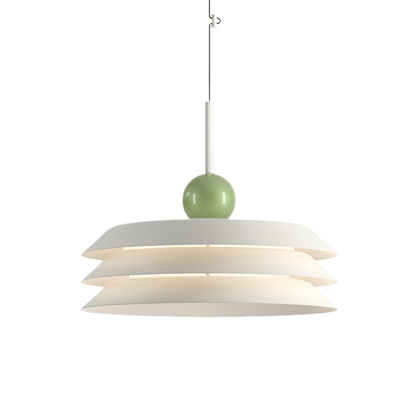 Candelabro de restaurante de crema francesa Diseñador de mesa redonda creativa Barra de hotel Lámparas retro simples de Zhongshan