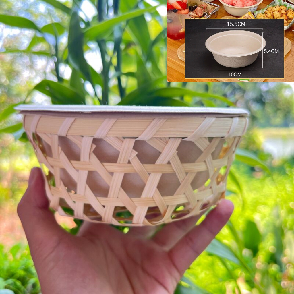 [바구니] 지름 15.5, 높이 5.4, 밑면 10 + 해당그릇 [100세트]