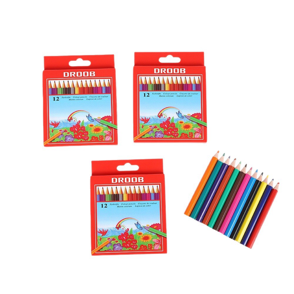 12 lápiz de color pintado corto graffiti arte lápiz de color jardín de infantes día de los niños regalos de papelería