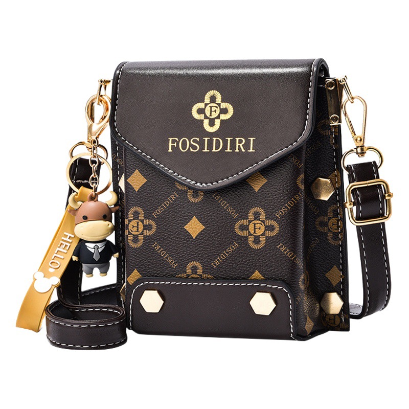 Bolso para teléfono móvil para mujer, bolso cruzado popular, bolso de hombro de alta gama de moda nueva y moderna 2025, mini bolso simple, bolso de mujer