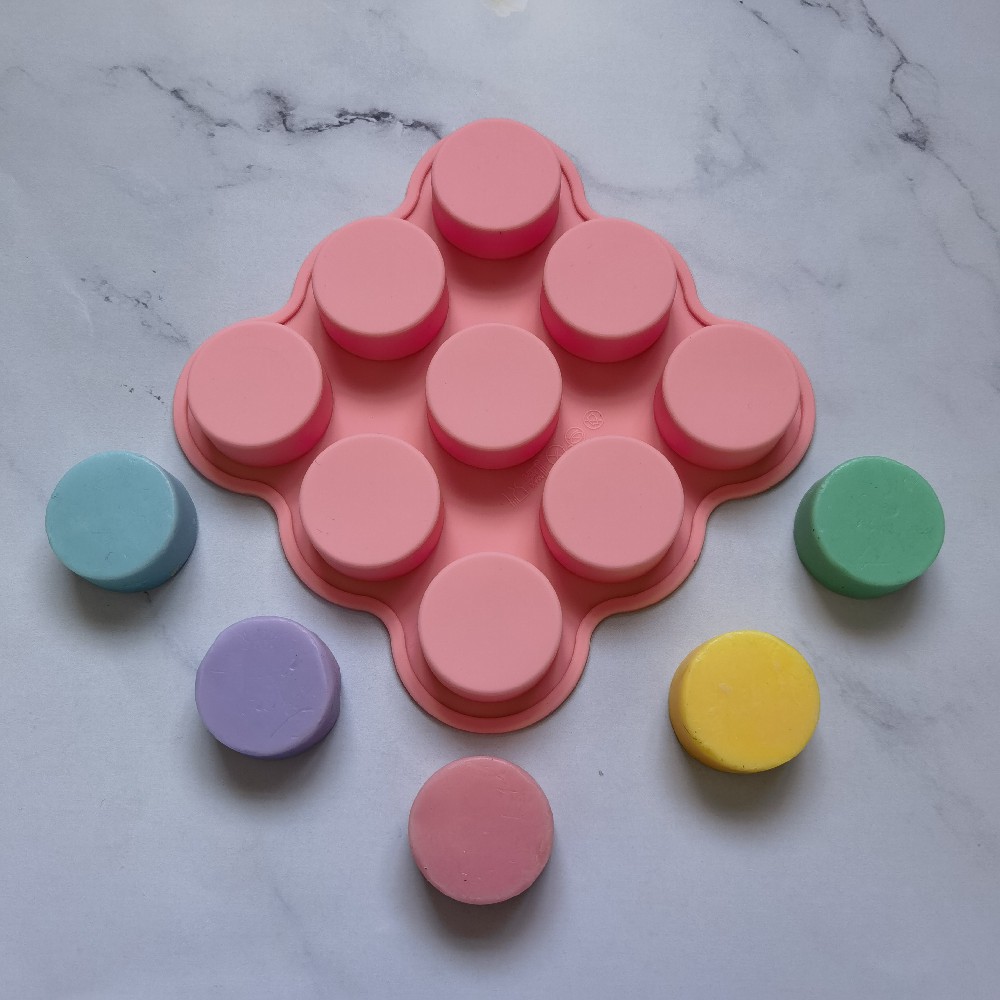 9 cilindros 187 molde de silicona pastel helado pudín molde de postre jabón utensilios de cocción