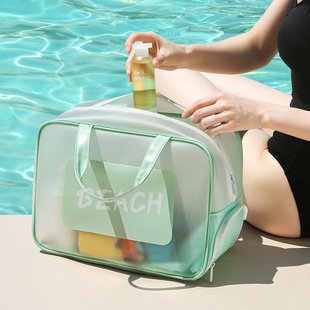 Toilet Bag Waterproof Large-Capacity Swimming Equipment Cosmetics Bag Dry and Wet Separation Portable Beach Bag Water Play Swimming Bag for Women