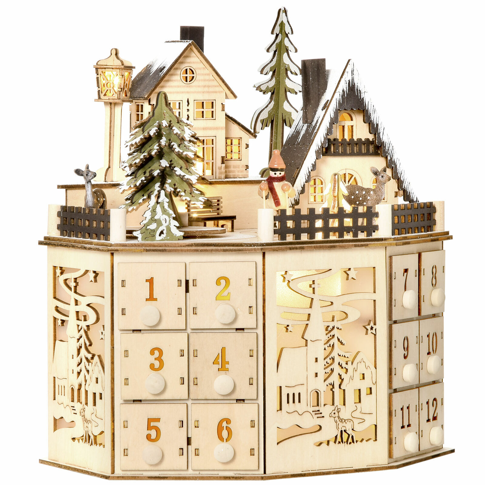 3328g Weight Calendar ornaments Event & Party Supplies 1 Piece Quantity Party, Festival Occasion Wood Material Christmas Festival Christmas House, Christmas Tree Pattern Retro, Classic Style Style Christmas Retro Classic Style Christmas House Christmas Tree Wood Party Festival Calendar Ornaments Decorations Table Decoration 8