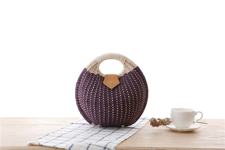 Women's Medium Straw Bag display picture 2