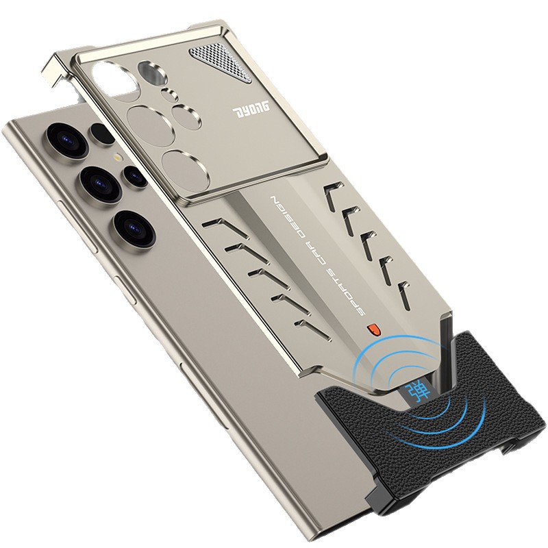 For Samsung GalaxyS24Ultra Phone Case Metal Heat Dissipation Porsche S25Ultra Frameless Drop-proof