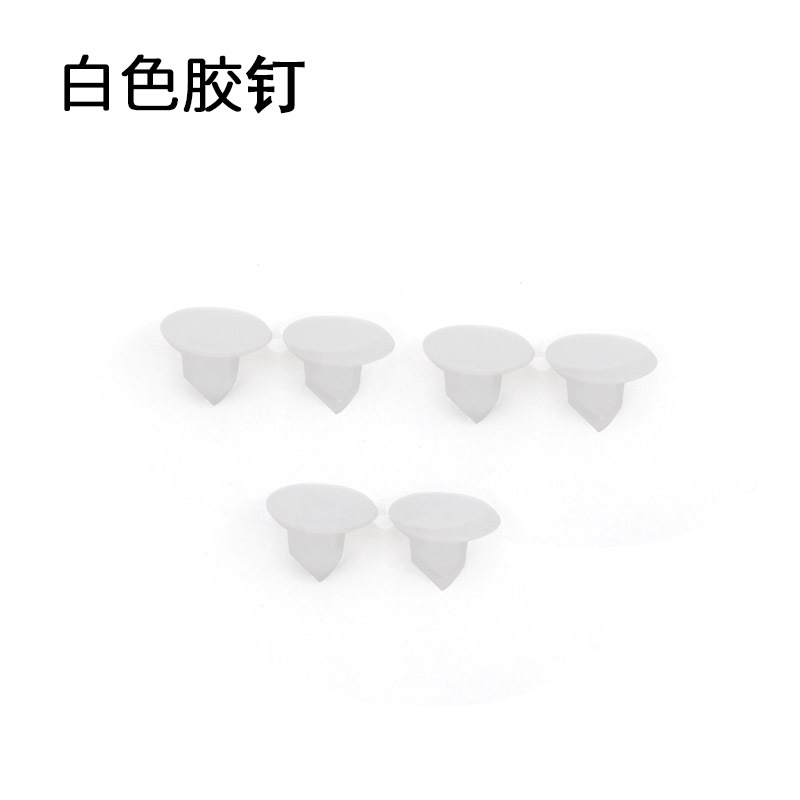 6 흰색 접착제 손톱