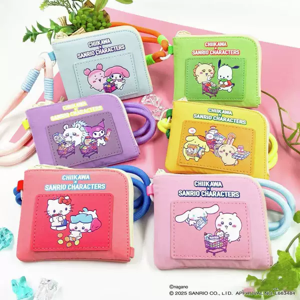 Japanese-Style Chiikawa Coin Purse Cute Cartoon My Melody Kitty Usagi Zipper Id Card Holder