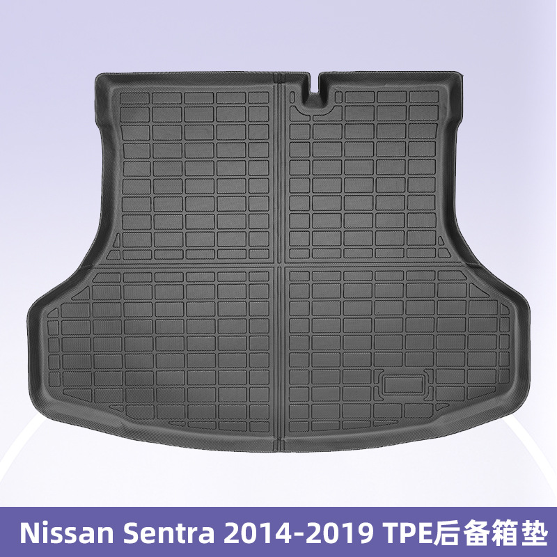 Aplicable a Nissan sentra 2014 - 2019 TPE Foot Pads 3D All Weather Material Backpack Pad
