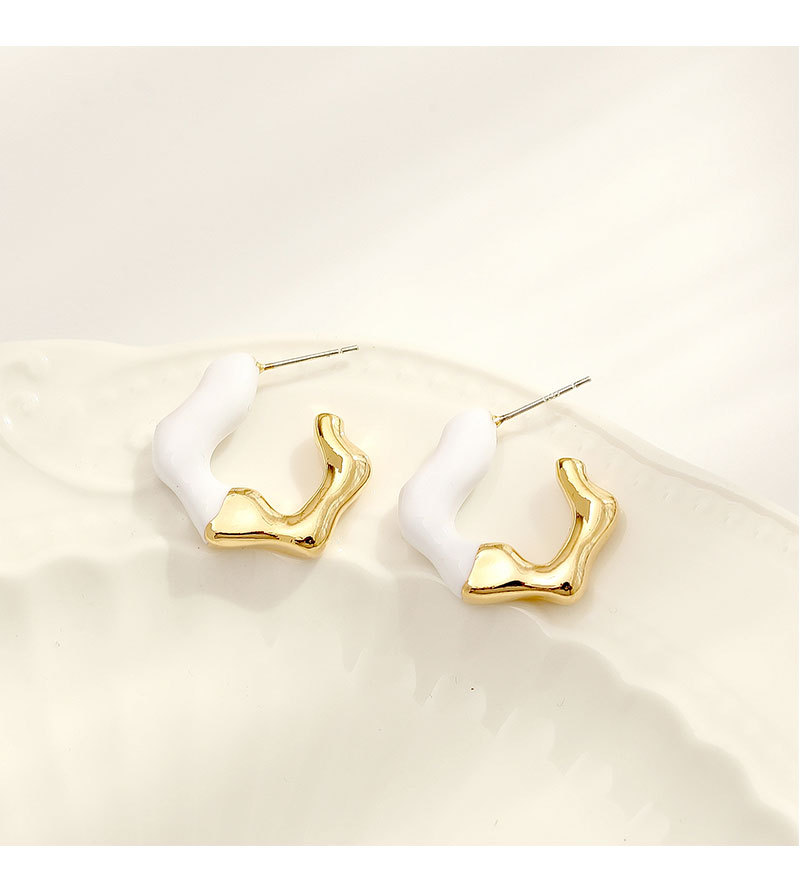 1 Pair Streetwear Color Block Alloy Copper Drop Earrings display picture 2