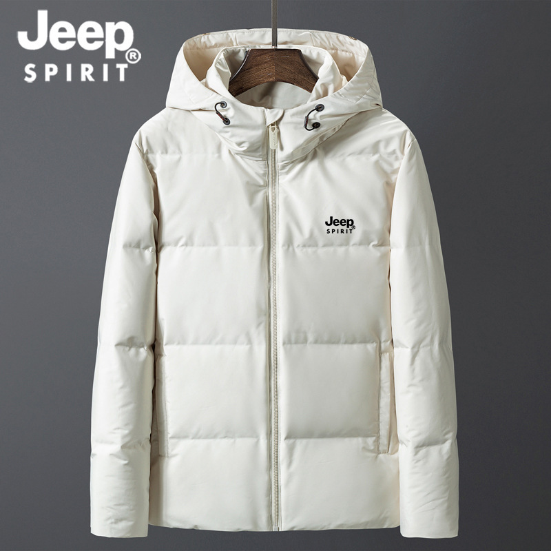 JEEP SPIRIT Down Jacket Mens Mid-length Thickened Casual Men's Outdoor Winter Jacket 2023