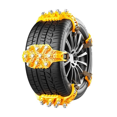 Tire snow chain for Sedans and Off-Road Vehicles - gold-leaf-beef-tendon-stylethickenedyellow1755a