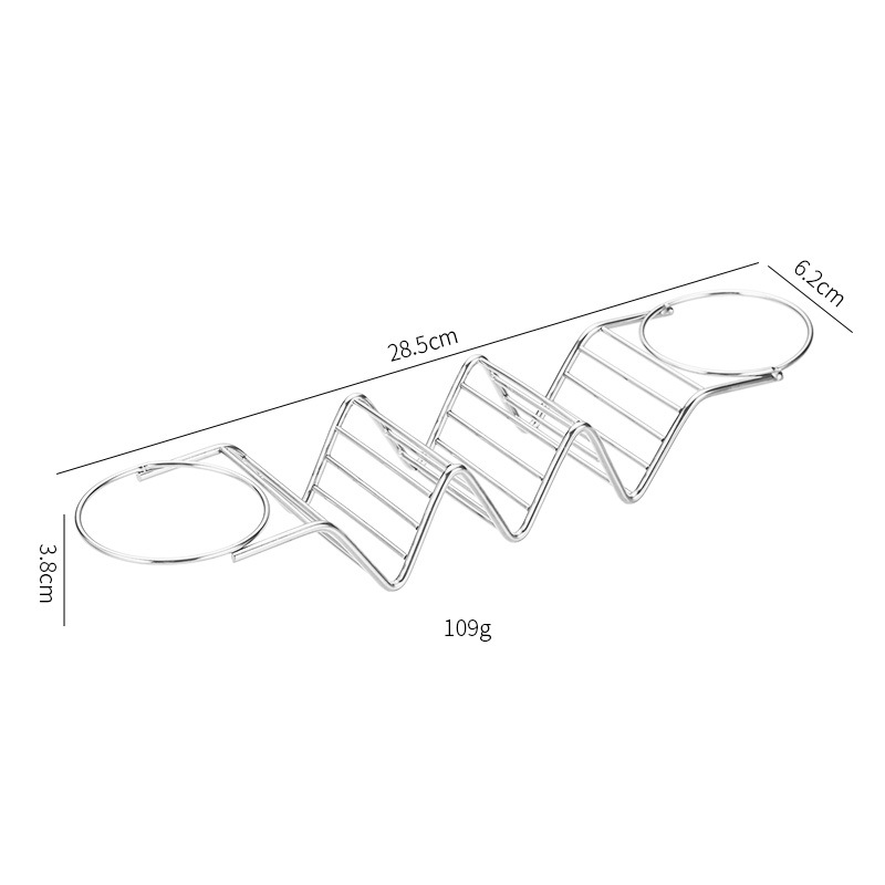 Transfronterizo en la acción de acero inoxidable mexicana Pancake rack taco titular rollo rack con salsa taza de maíz rollo rack
