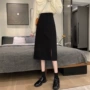 中长款包臀显瘦黑色半身裙