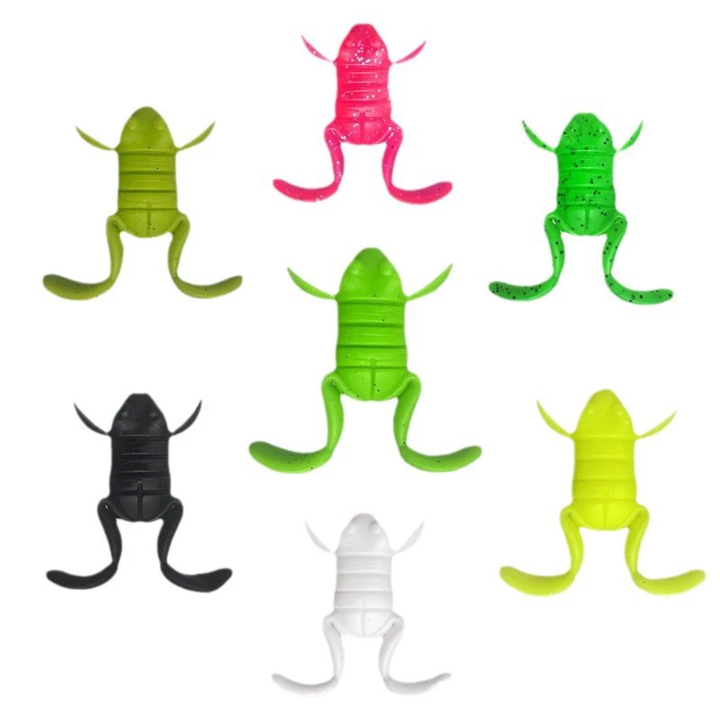 Новый кик-фрог Thunder frog под Asian fake bait, поверхность воды, имитационная лягушка, настоящая мягкая приманка, ударная лягушка, бас, черная рыба