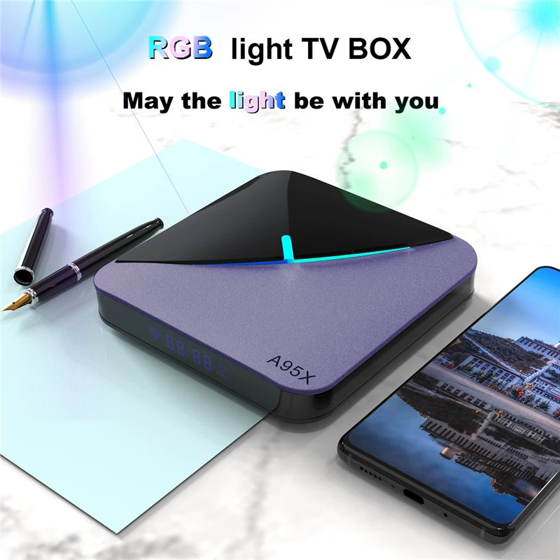 A95X f3 Airll набор - ТВ бокс S905Y4 Android 11.0 HD умный плеер 4GB/64GB