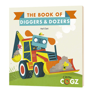 Hua Yan original book of excavator and bulldozer STEM theme picture book imported original English book