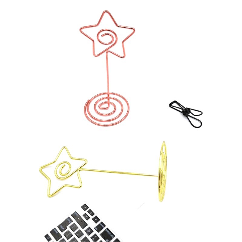 Nordic ins amor titular de la nota de escritorio 85mm creativo Pavo Real oro redondo titular de la tarjeta de visita vertical titular del asiento de la boda