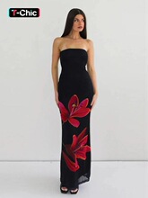 B 25993 One Shoulder Backs Dress һ���I¶���B��ȹ ��