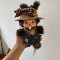 沃克正版15cm蒙奇奇蒙猴包包小号挂件幼稚园礼物换装摆件毛绒公仔