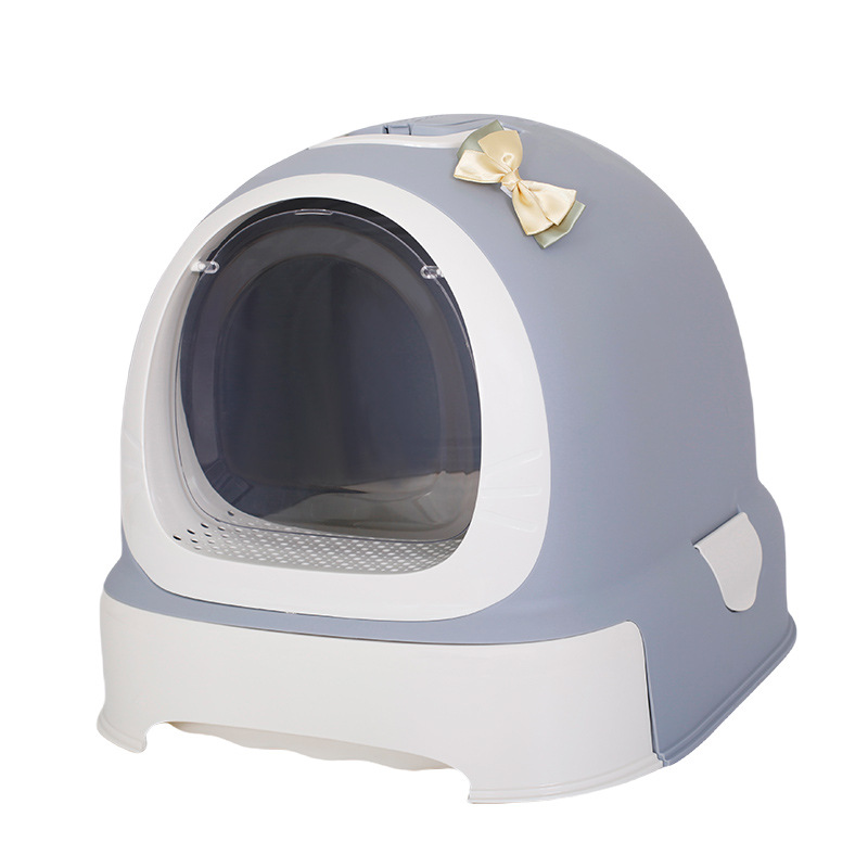 Mika gato lavabo completamente cerrado anti-derrames tipo cajón inodoro para gatos extra-grande artículos de mascotas anti-odor mayorista