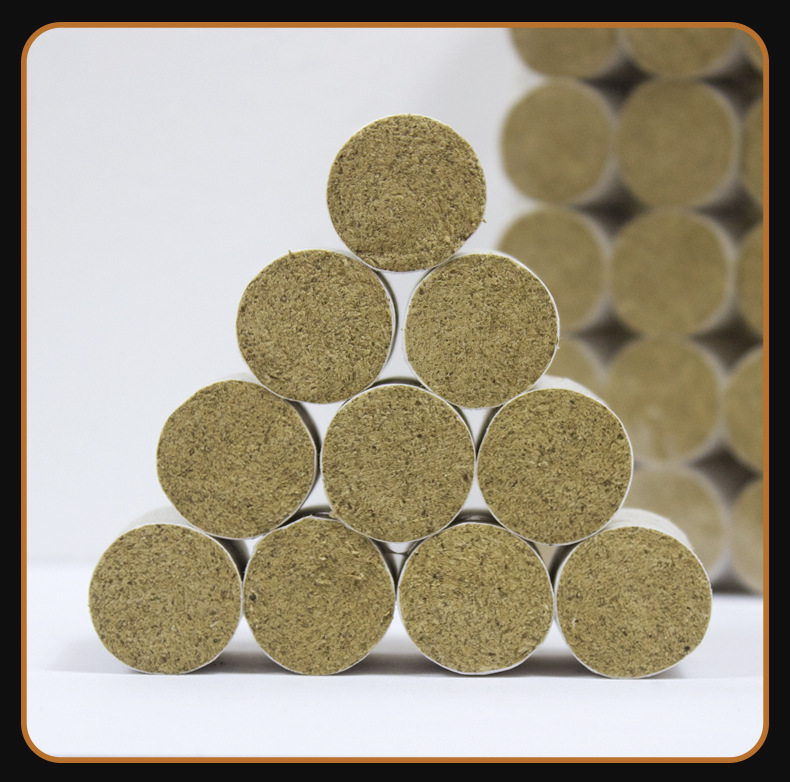 Moxa Sticks Ai Zhu 3-Year Aged Moxibustion Columns 4cm x 5cm for Home Spa Warming Use 6 Per Pack specifications