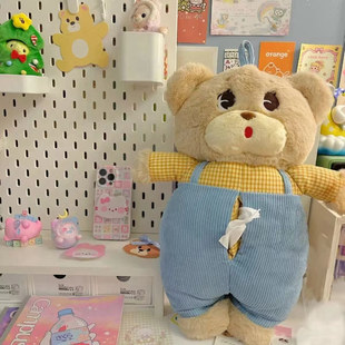 Little Red Riding Book Same-style Tissue Box Cute Girl's Heart Ha Ha Bear Hanging Storage Tissue Set for Hair