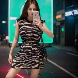 跨境2024新款欧美风性感斑马纹上衣设计感无袖开叉T恤外贸专供款