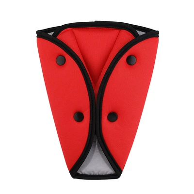 Seat belt shoulder pad Shoulder Pad Triangle Fixer - red-universal-for-all-vehicles