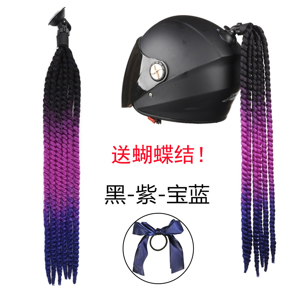 Bowknot Wig Dirty — Baifei Auto Parts and Accessories - black-purple-royal-blue-elastic-black-butterfly