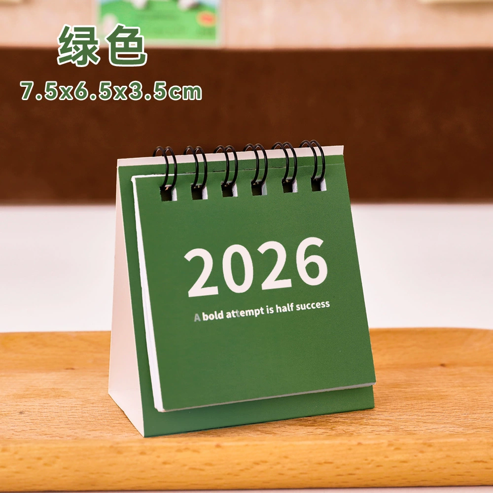 Календарь на стол 2026 год, настольные украшения, небольшой календарь, вдохновляющий текст для студентов, маленький подарок, креативный мини-планер календарь