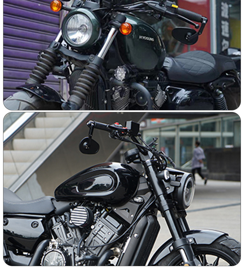 Universal Motorcycle Modified 22Mm/25Mm Diameter Handlebar Retro Handlebar Cg125 Ranger Handlebar Curved Handlebar