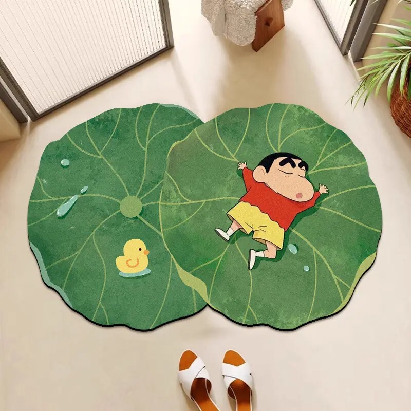 クレヨンしんちゃん浴室ノンスリップフロアマット珪藻泥吸収性トイレカーペットかわいいホームバスルームドアマット|undefined