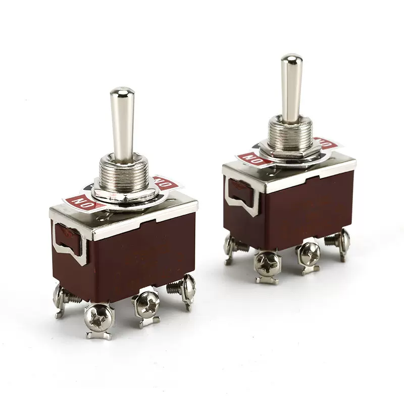 热销钮子开关KN3-203汽车改装6脚3档胶木阻燃重型摇杆按钮