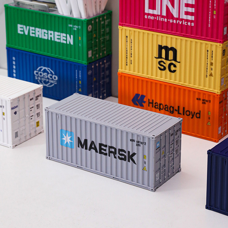 20 pies 1:30 decoración de modelo de contenedor plástico de simulación aniversario regalo de empresa se puede imprimir con texto de patrón