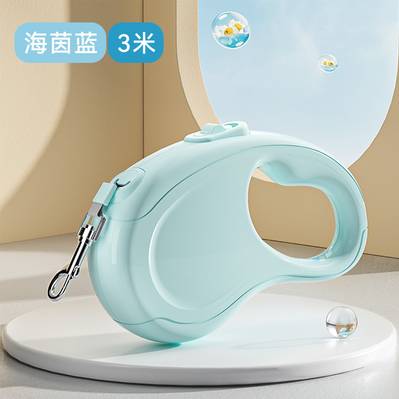 Cuerda de tracción automática para perros fuera de color sólido gato salvaje cuerda de paseo retráctil para perros cuerda de paseo para mascotas