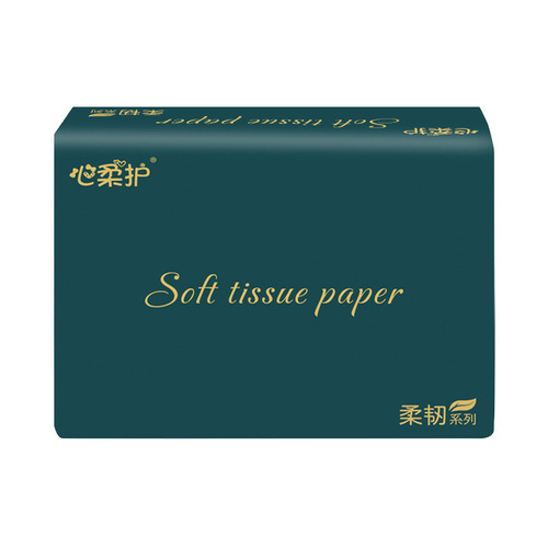Tissue paper, toilet paper, original wood full box wholesale, four-layer household dining napkins, facial tissues