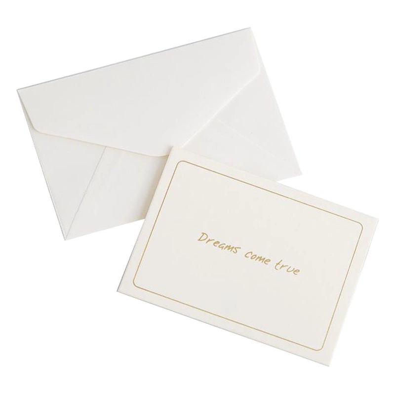 Простой Южная Корея Бронзовый Творческий День Рождения Праздник Лодок Дракона Спасибо Благословение Сообщение Выпускной Маленькая Открытка Простой Конверт Поздравительной Открытки