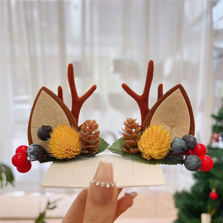 55g Weight Christmas Festival Women's Gender Cute Style Cute Women's Hair Clips 6