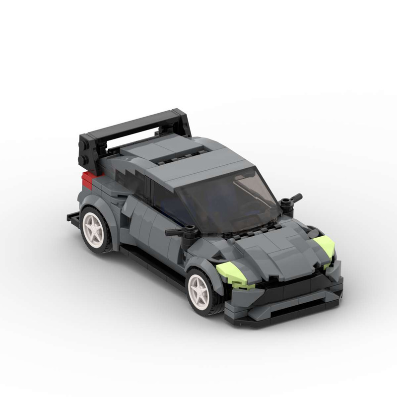 MOC building blocks compatible with Lego 164869 Ford Focus RS RX classic speed Series 8 grid racing car MOC building blocks compatible with Lego 164869 Ford Focus RS RX classic speed Series 8 grid racing car