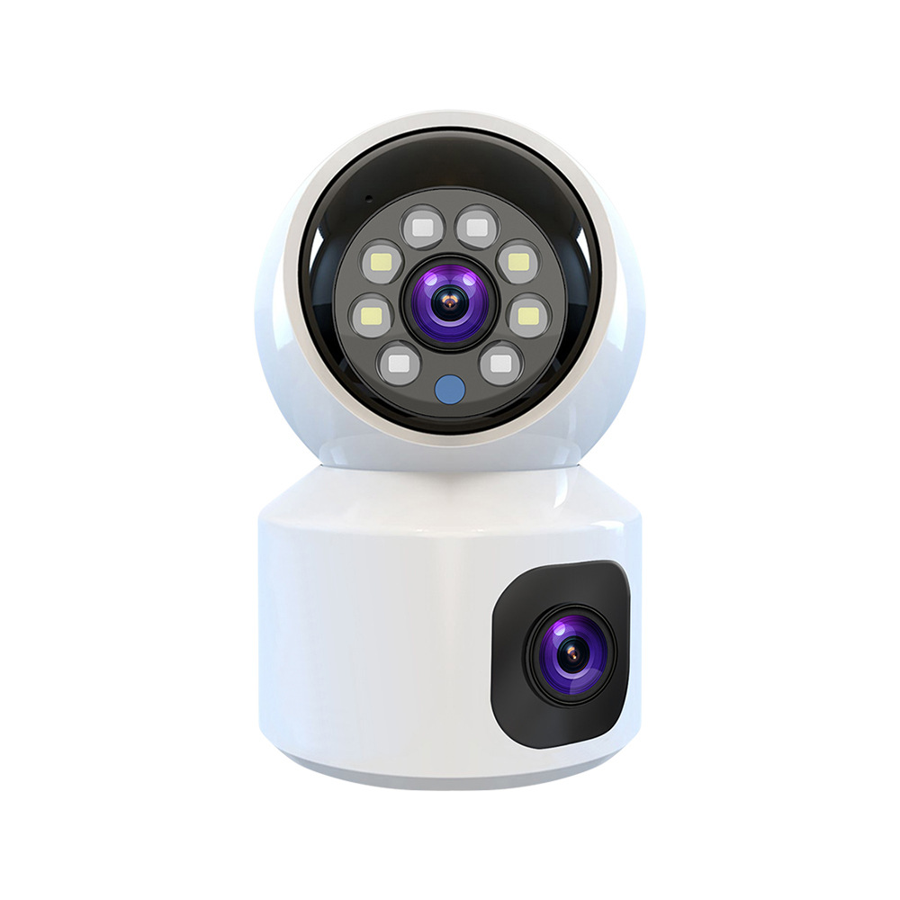 V380 cámara de monitoreo remoto para teléfonos inteligentes domésticos cámara de monitoreo interior de doble lente de doble imagen
