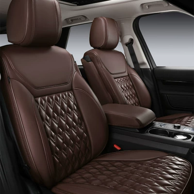 Modelə uyğun (Original) oturacaq örtükləri Covers, Full Surround Four-Season Special - original-car-texture-customized-brown-wear-resistant-leather